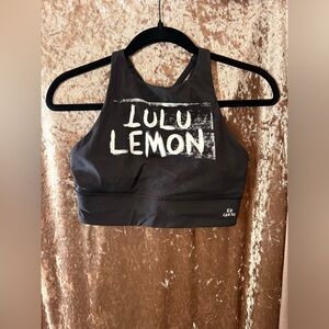 Lululemon black sports bra EUC